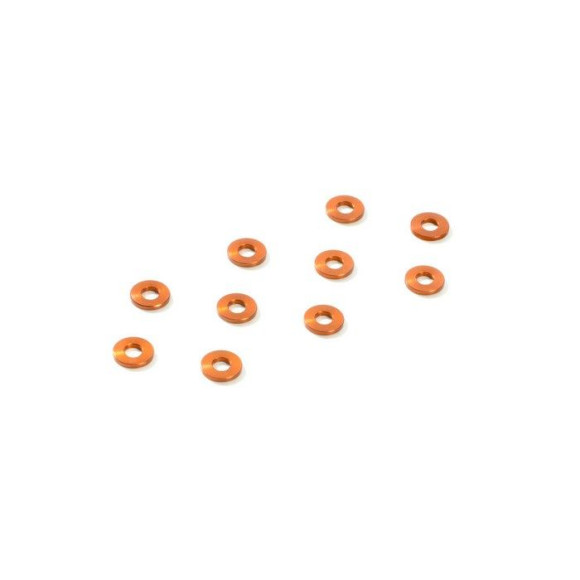 ALU SHIM 3x7x1.0MM - ORANGE (10) - 303136-O - XRAY
