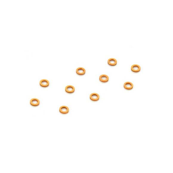 ALU SHIM 3x5x1.0MM - ORANGE (10) - 303141-O - XRAY