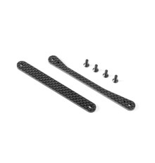 XB8 GRAPHITE BRACES FOR CHASSIS SIDE GUARDS - SET - 353250 - XRAY