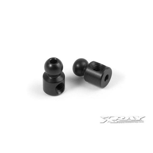 ALU 4.9MM BALL END - BLACK (2) - 303431-K - XRAY