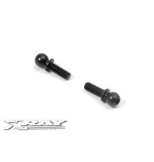 BALL END 4.9MM WITH THREAD 8MM (2) - 362651 - XRAY