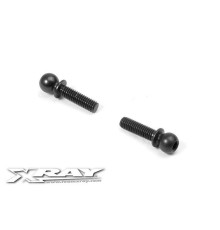 BALL END 4.9MM WITH THREAD 10MM (2) - 362652 - XRAY