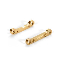 BRASS REAR LOWER SUSPENSION HOLDER SET +2 - RR+RF - 363313 - XRAY