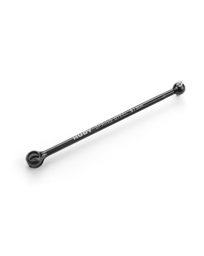 FRONT DRIVE SHAFT 81MM WITH 2.5MM PIN - HUDY SPRING STEEL™ - 365222 -