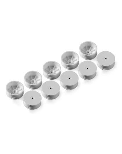 4WD FRONT WHEEL AERODISK WITH 12MM HEX IFMAR - WHITE (10) - 369902-M 