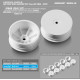 4WD FRONT WHEEL AERODISK WITH 12MM HEX IFMAR - WHITE (2) - 369912-M -