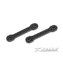 X10 GRAPHITE 2.5MM MOUNTING PLATE RISERS (2) - 371050 - XRAY