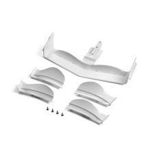 X1 COMPOSITE ADJUSTABLE FRONT WING - WHITE - FLAT - XRAY - 371204