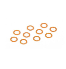 Rondelles alu orange 5.3x7.8x0,5mm (10) - XRAY - 373120-O