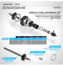 X1 BALL DIFFERENTIAL - SET - XRAY - 375008