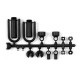 COMPOSITE FRAME SHOCK PARTS INCL. O-RINGS - 388110 - XRAY