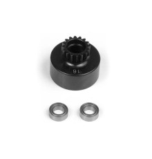 CLUTCH BELL 16T WITH BEARINGS - 388516 - XRAY