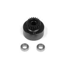 CLUTCH BELL 21T WITH BEARINGS - 388521 - XRAY
