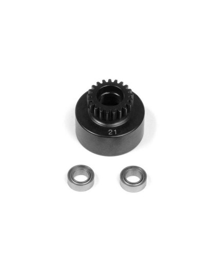 CLUTCH BELL 21T WITH BEARINGS - 388521 - XRAY