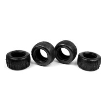 M18T Pneus Pin Hard + Inserts (4) - XRAY - 389611