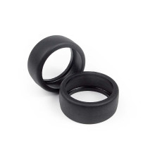 RUBBER TIRES + INSERTS, FRONT (50DEG) - 389650 - XRAY