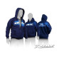 XRAY SWEATER HOODED WITH ZIPPER - BLUE (L) - XRAY - 395600L
