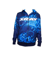 XRAY SWEATER HOODED - HD GRAPHICS - BLUE (L) - XRAY - 395602L