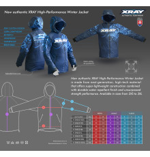 Veste hiver haute-performance Xray taille XXS - XRAY - 396501XXS