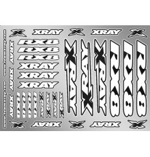 XRAY RX8 STICKER FOR BODY - WHITE - 397360 - XRAY