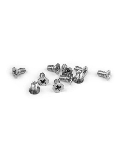 SCREW PHILLIPS FH M2.5x5 - STAINLESS (10) - 910255 - XRAY