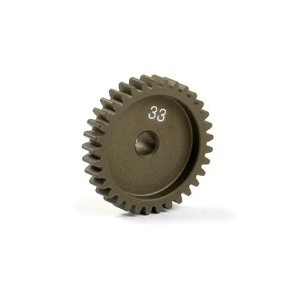 NARROW ALU PINION GEAR - HARD COATED 33T / 48 - 305933 - XRAY