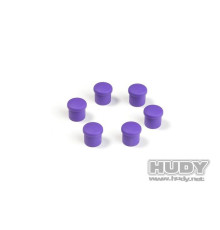 Bouchon de manche 14mm violet (6) - HUDY - 195054-V