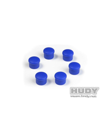 Bouchon de manche 18mm bleu (6) - HUDY - 195058-B