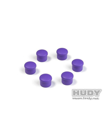Bouchon de manche 18mm violet (6) - HUDY - 195058-V
