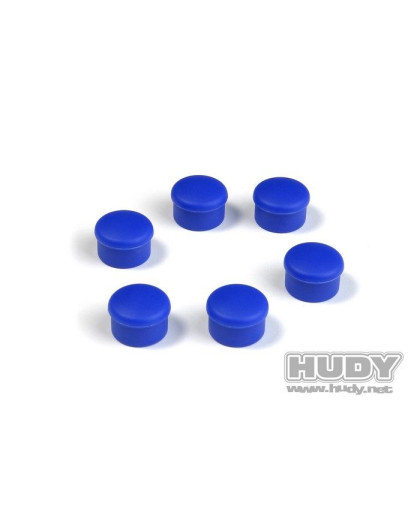 Bouchon de manche 22mm bleu (6) - HUDY - 195062-B