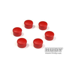 CAP FOR 22MM HANDLE - RED (6) - 195062-R - HUDY