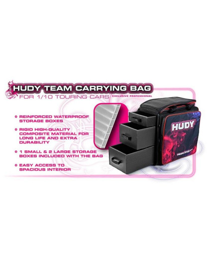 HUDY 1/10 CARRYING BAG WITH DRAWERS - V3 - 199100 - HUDY