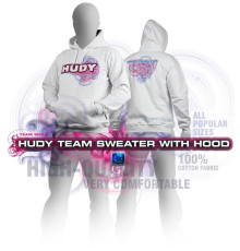 HUDY SWEATER HOODED - WHITE (M) - 285500M - HUDY