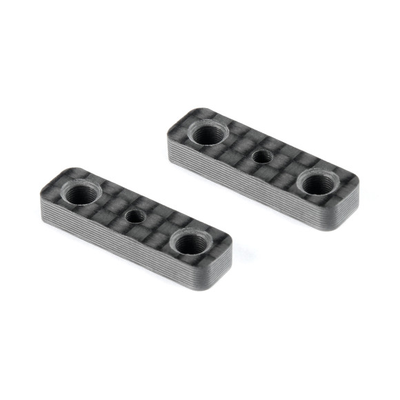 CARBON BATTERY PLATE SHIM - DEEPER COUNTERSUNK (2) - XRAY - 306177-C