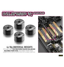 PRECISION BALANCING CHASSIS WEIGHT 10g (4) - HUDY - 293084