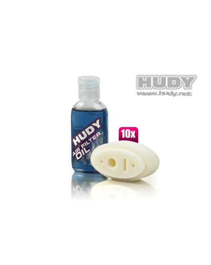 Mousse de filtre a air + huile RC8 (10) - HUDY - 293543