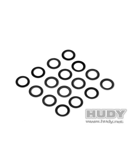 HUDY CONICAL CLUTCH WASHER SPRING SET (8x 0.4mm + 8x 0.6mm) - 296580 