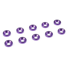 Rondelle alu FHC M3 Violet - 10 pcs - CORALLY - C-31202