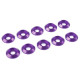 Rondelle alu BHC M4 - Violet - 10 pcs - CORALLY - C-31322
