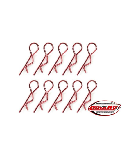 Clips carro. Large - Rouge - 10 pcs - CORALLY - C-35121