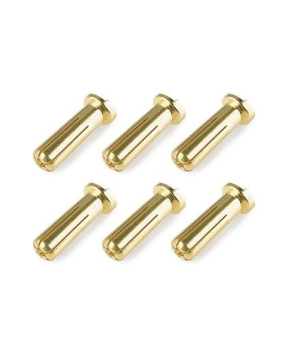 Prise male 5.0mm 90 deg. Solid Type - 6 pcs - CORALLY - C-50153