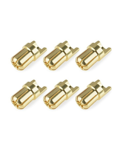 Prise male 6.5mm Solid Type - 6 pcs - CORALLY - C-50155