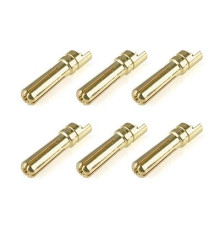 Prise male 5.0mm Solid Type - 6 pcs - CORALLY - C-50154