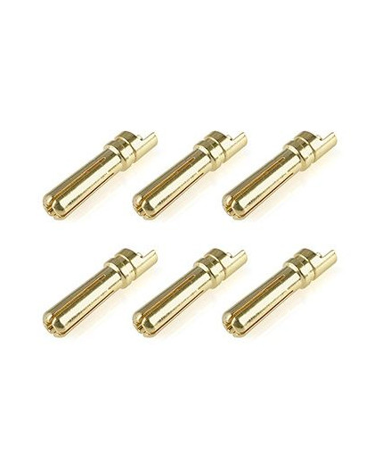 Prise male 5.0mm Solid Type - 6 pcs - CORALLY - C-50154