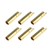 TEAM CORALLY - BULLIT CONNECTO R 4.0MM - FEMALE - GOLD PLATED - C-501