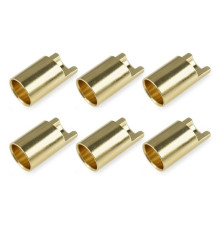 TEAM CORALLY - BULLIT CONNECTO R 6.5MM - FEMALE - GOLD PLATED - C-501