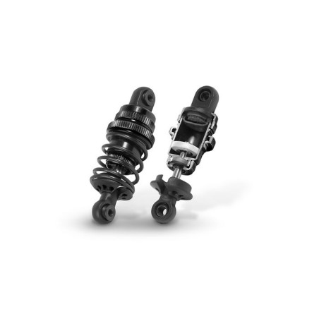 Jeu complet amortisseurs noir T4 (2) - XRAY - 308307-K