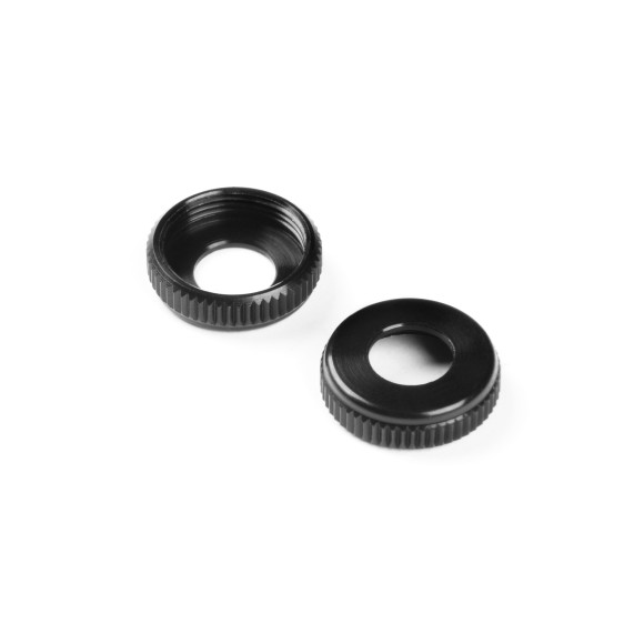 XLP ALU CAP FOR SHOCK BODY - BLACK (2) - XRAY - 308328-K