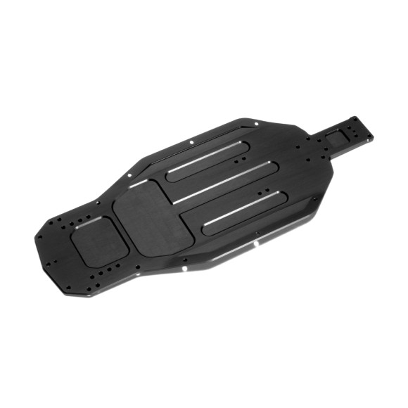 XT2'21/XB2'21 ALU CHASSIS BENT SIDES 2.5MM LONG - V2  - XRAY - 321108