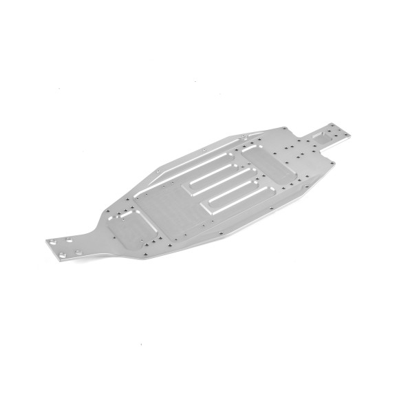 XB2 ALU CHASSIS - 2.5MM - SHORT - REAR WIDE - XRAY - 321125